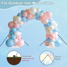 AXHJ wedding-ready balloon arch backdrop for elegant ceremony photos