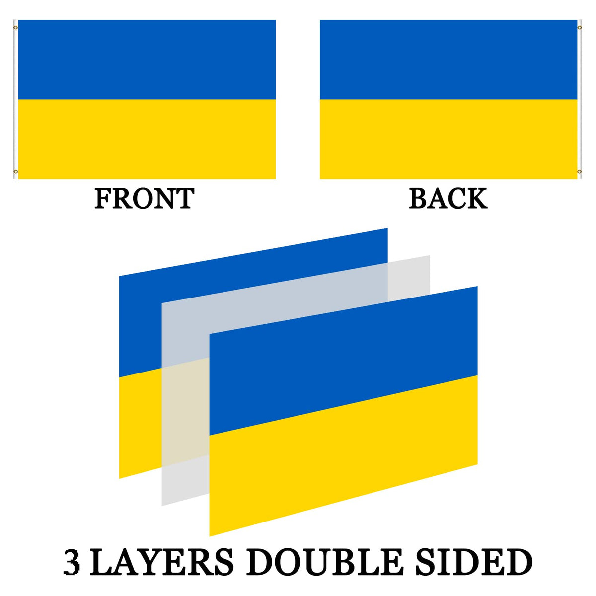 AXJBW heavy-duty 240D polyester flag with vibrant colors.