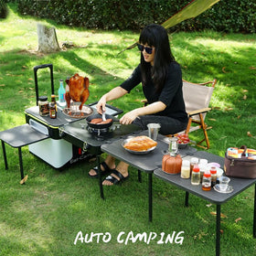 Durable Axrivonte setup ideal for BBQ, grilling, and camping use