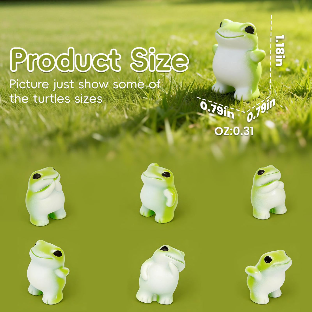 Ayadon waterproof resin frogs ready for outdoor use in gardens and ponds.