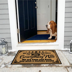Ayatow large 23.6 x 15.7 inch mat fits standard doors.