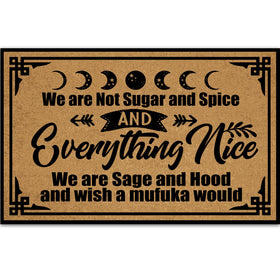 Ayatow doormat featuring bold text for a welcoming entryway.