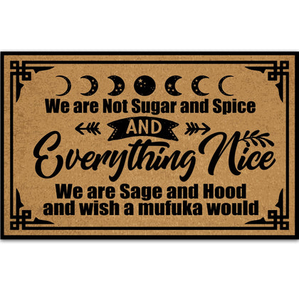 Ayatow doormat featuring bold text for a welcoming entryway.