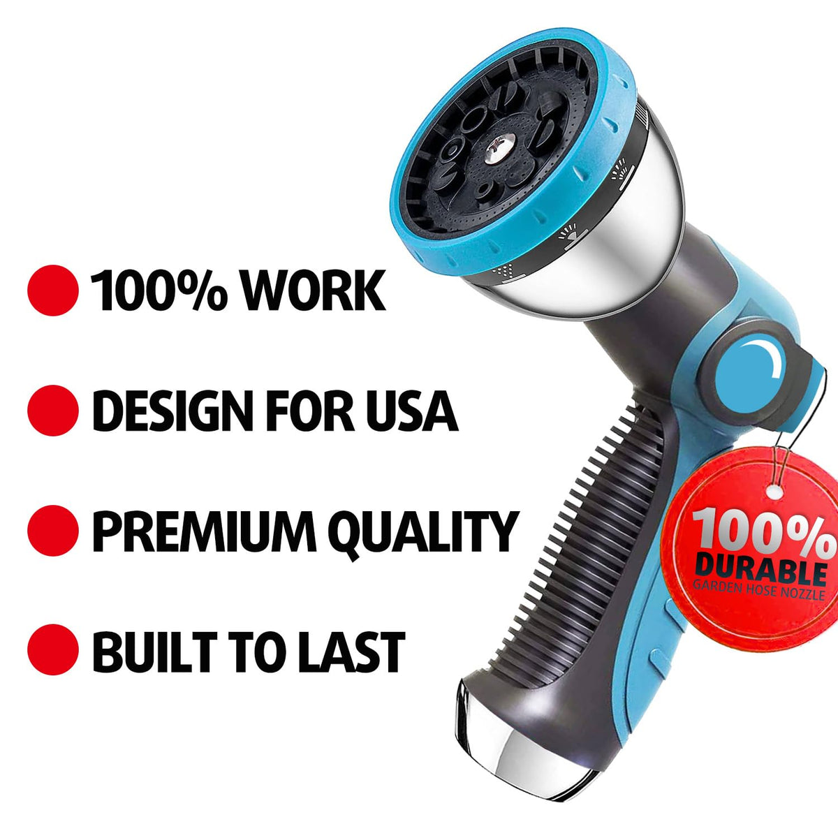 AyayaBoss sprayer body in durable ABS plastic with rubber coating.