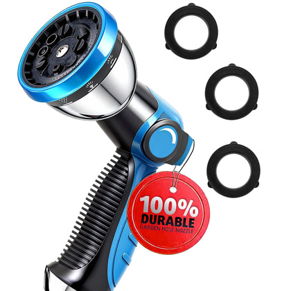AyayaBoss garden hose nozzle with durable-alloy-head design for reliable watering.