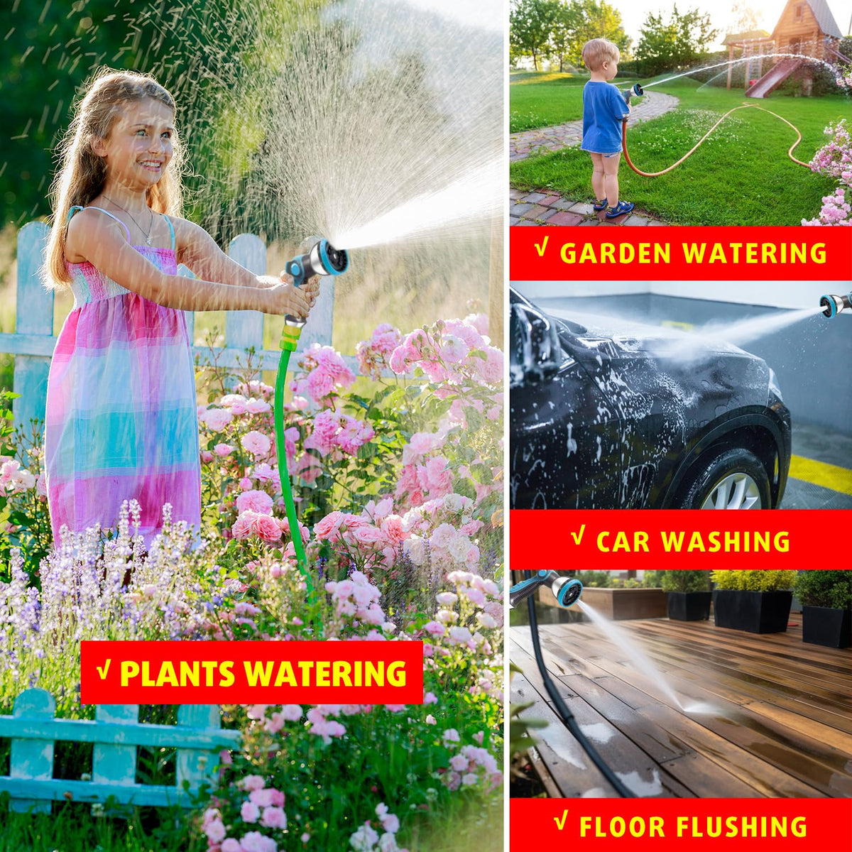 AyayaBoss includes leakproof rubber rings for secure hose connection.