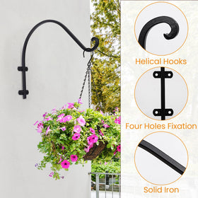 AYAYGD modernized hanging basket hooks blend with any decor.