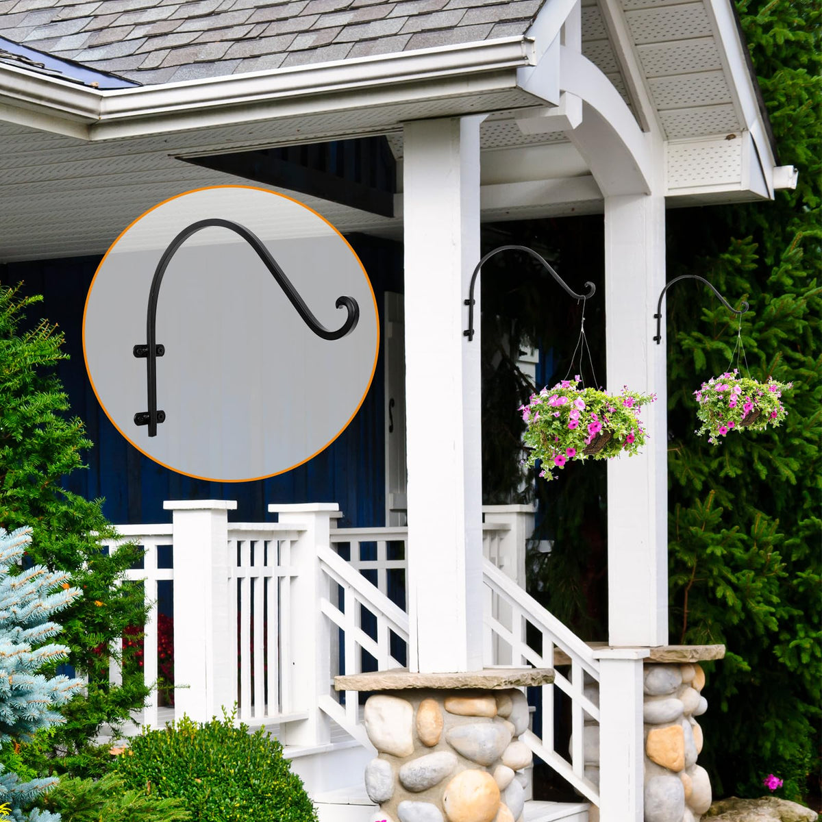 AYAYGD weatherproof rustproof brackets withstand rain and sun.