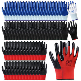 Ayearparty gardening gloves blue pair with reliable grip for pruning and planting
