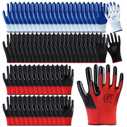 Ayearparty gardening gloves blue pair with reliable grip for pruning and planting