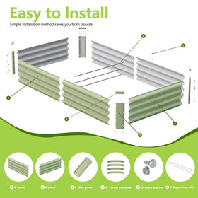 Ayen Guard 2PC raised bed edge polish, smooth edges for safe handling.