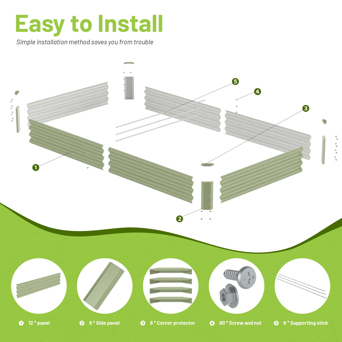 Ayen Guard corner protection close-up highlighting safe, smooth edges for family gardening.
