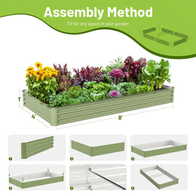 Ayen Guard raised bed edge safety close-up demonstrating tool-free assembly potential.