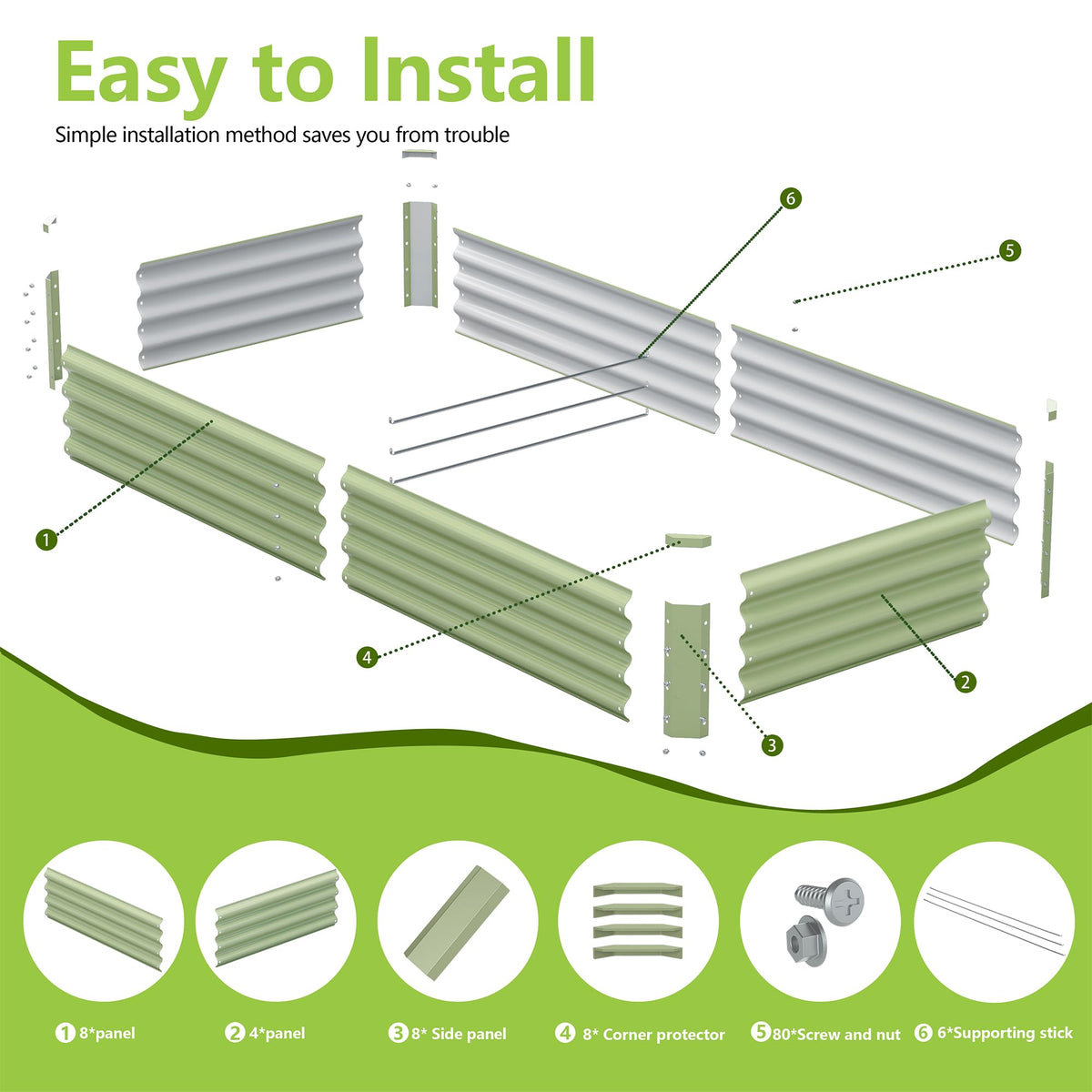 Ayen Guard edge-polished surfaces prevent cuts during handling.