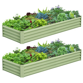 Ayen Guard galvanized raised bed assembly for quick, tool-free setup.