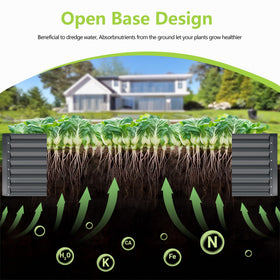 Ayen Guard galvanized raised bed emphasizes durability and weather resistance.