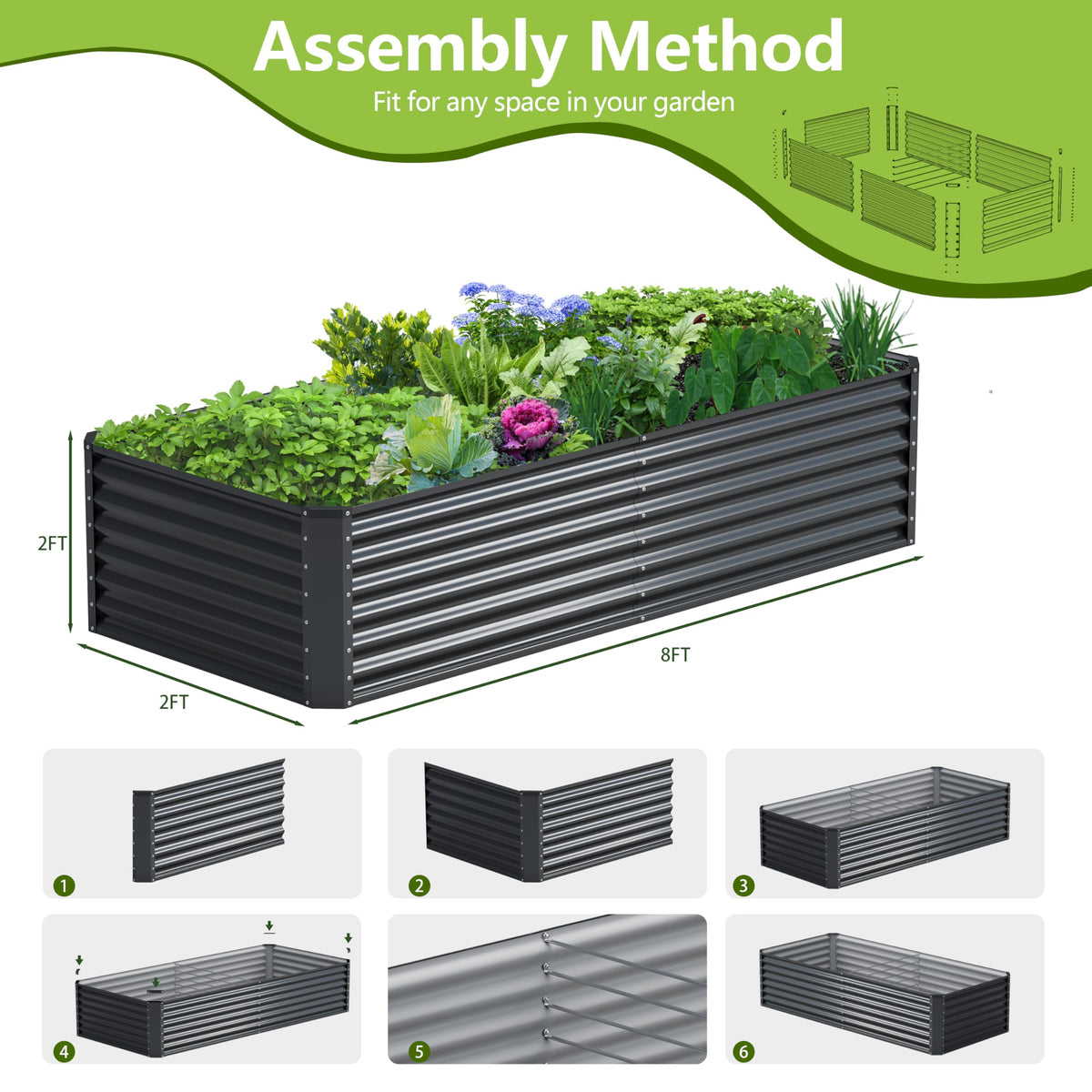 Ayen Guard provides ample space to grow vegetables, herbs, or flowers.