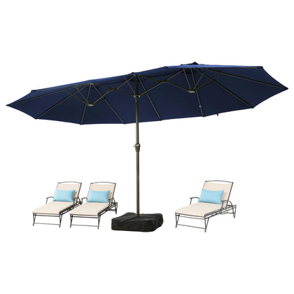 Ayge 15ft patio umbrella base stabilizes outdoor seating areas