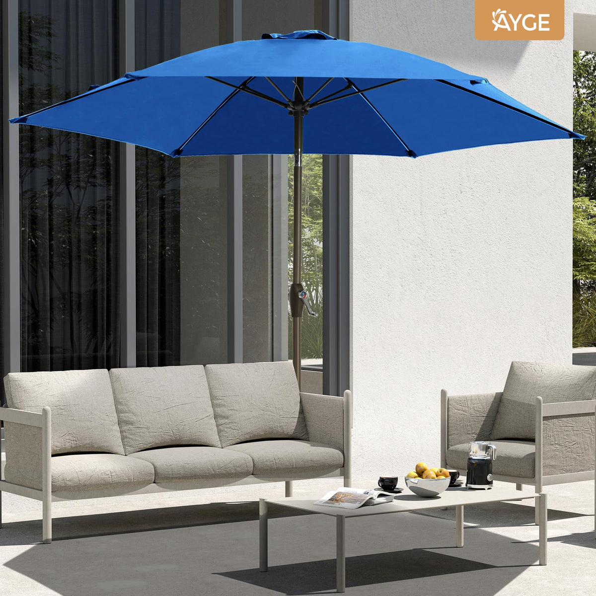 Ayge heavy-duty base not included; pair with at least 50lb base for stability.