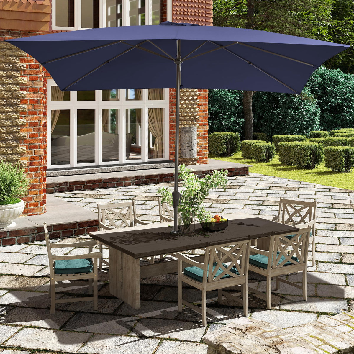 Ayge easy crank operation speeds shade setup and takedown.