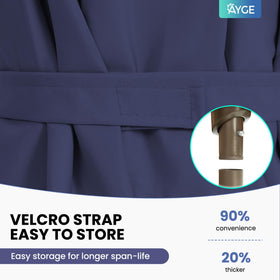 Ayge heavy-duty frame with steel ribs provides strong wind resistance.