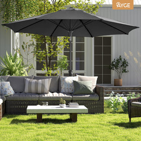 Ayge versatile patio umbrella for decks gardens pools and patios.