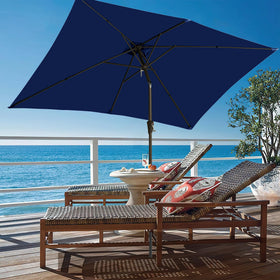 Ayge rectangular market setup for patios, decks, and pools.