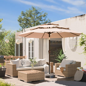 Ayge spacious shade area covers 4–6 guests comfortably