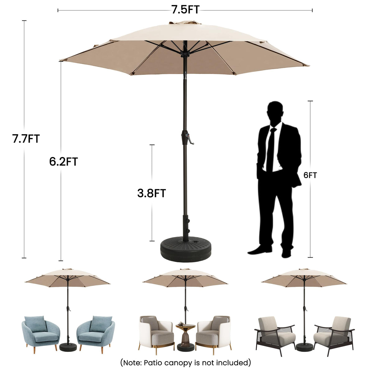 Ayge vented canopy promotes airflow and reduces inversion.