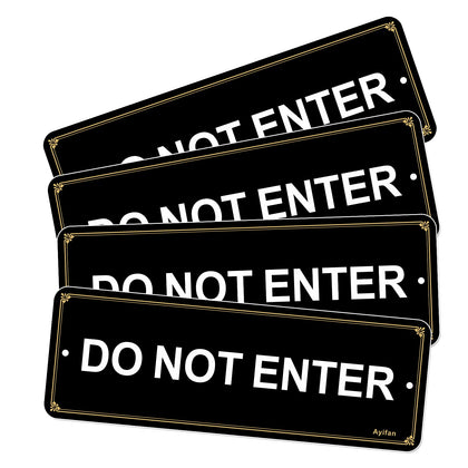 Ayifan do-not-enter sign for outdoor use, reflective at night