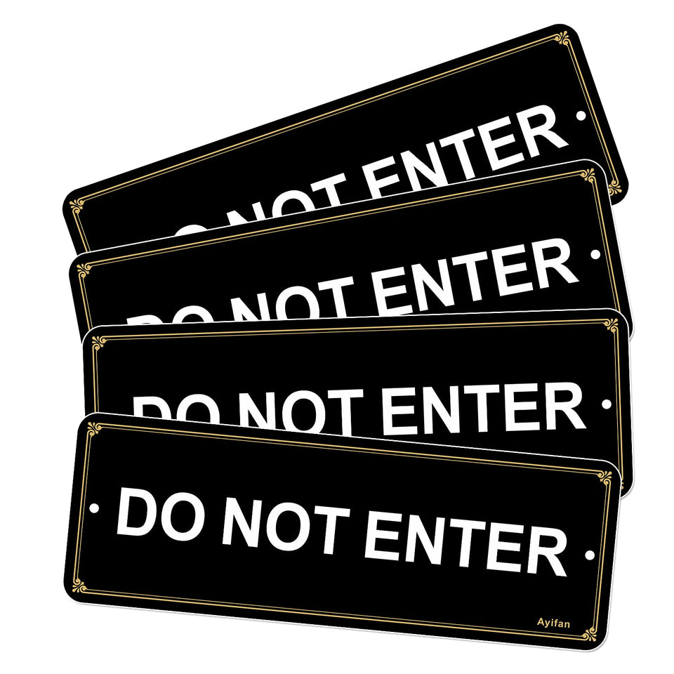 Ayifan do-not-enter sign for outdoor use, reflective at night