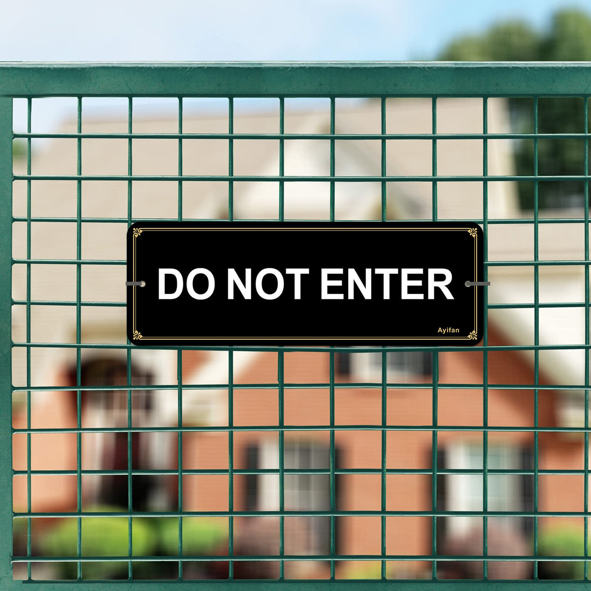 Ayifan do-not-enter sign, night-reflective for enhanced awareness