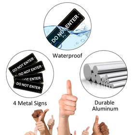 Ayifan do-not-enter sign, rust-resistant and durable