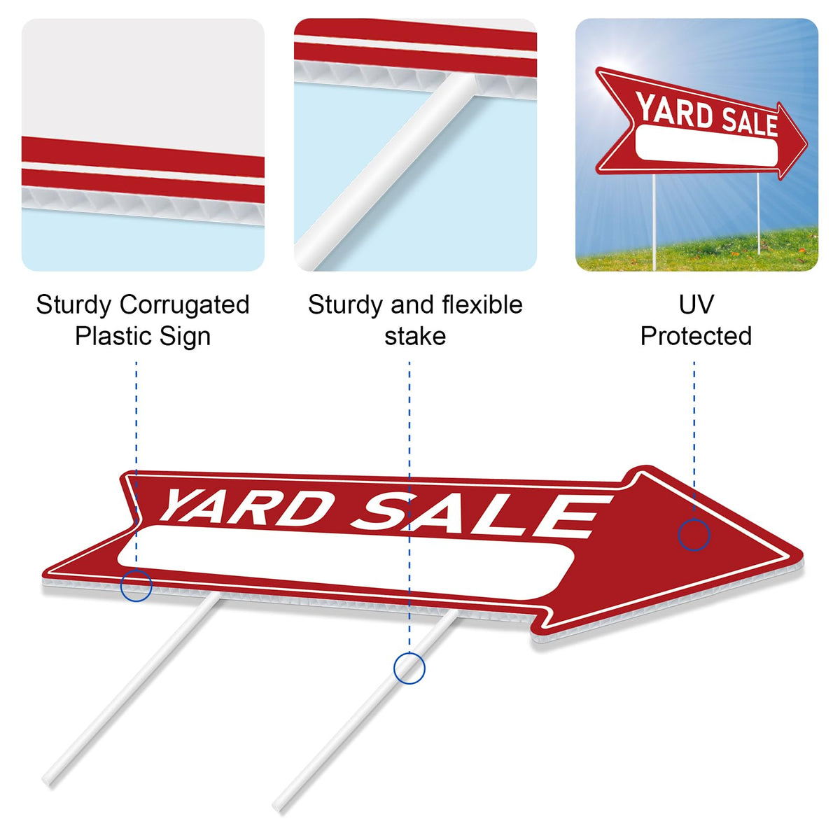 Ayifan tool-free installation makes stake-slot setup easy.