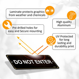 Ayifan do-not-enter sign, waterproof and UV-protected for outdoors