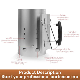 Ayiusideza portable design makes outdoor grilling effortless.