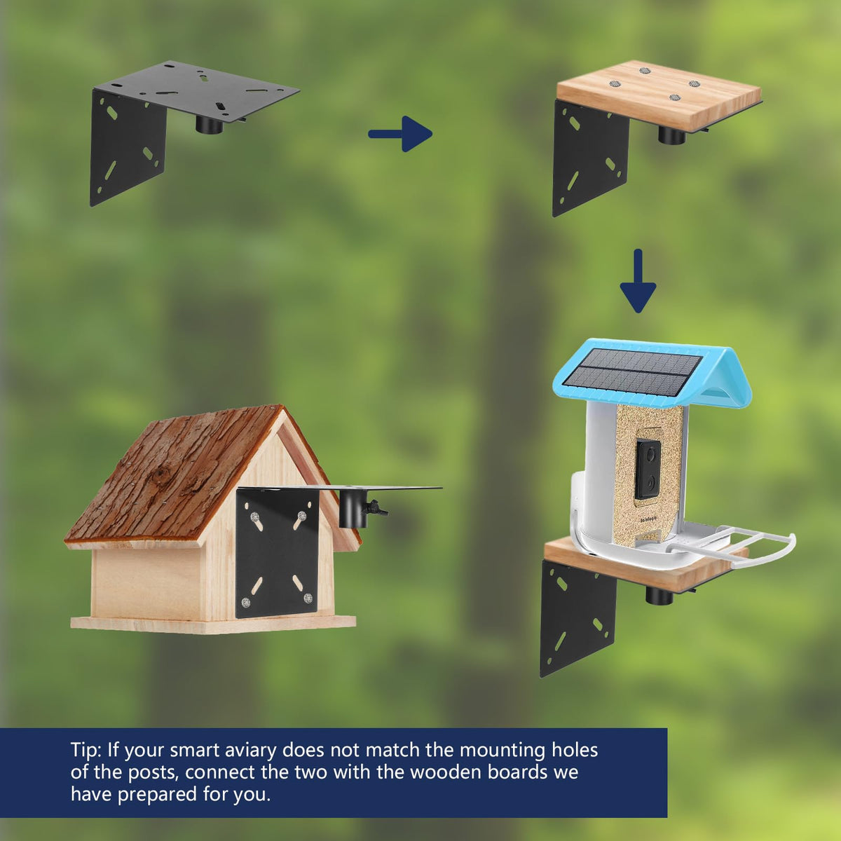 AYIXITIELU bird feeder pole with lifetime support for gifts