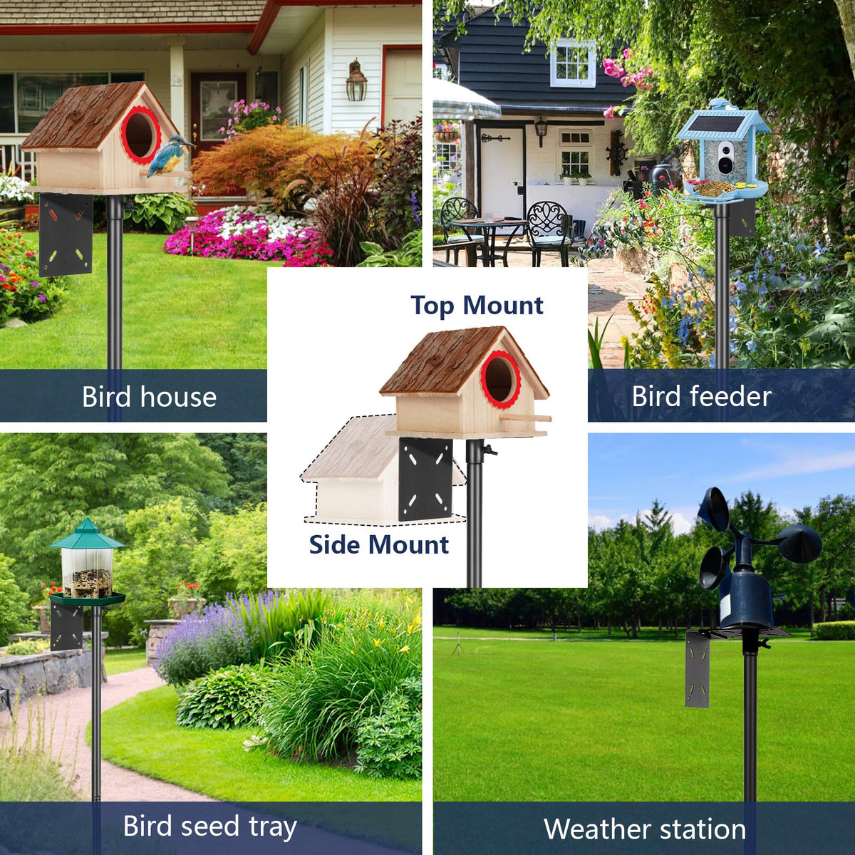AYIXITIELU heavy-duty metal pole for outdoor use
