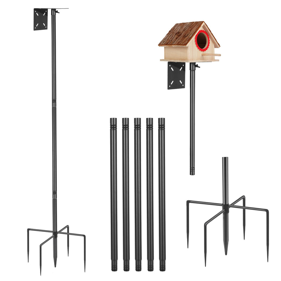 AYIXITIELU smart bird feeder pole top-mount setup for BirdBuddy compatibility