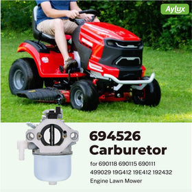 Aylux air filter included protects the engine during mowing sessions