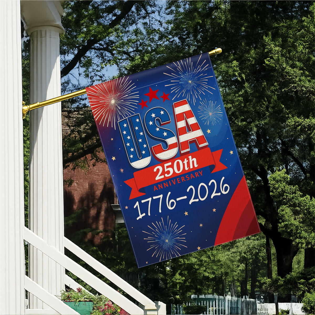 Aymolas 250th anniversary flag with vivid colors for lasting impact