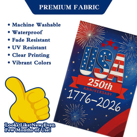 Aymolas 250th anniversary flag weather-resistant material for outdoors