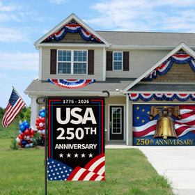 Aymolas flag's double-stitched panels support long-lasting yard decor.