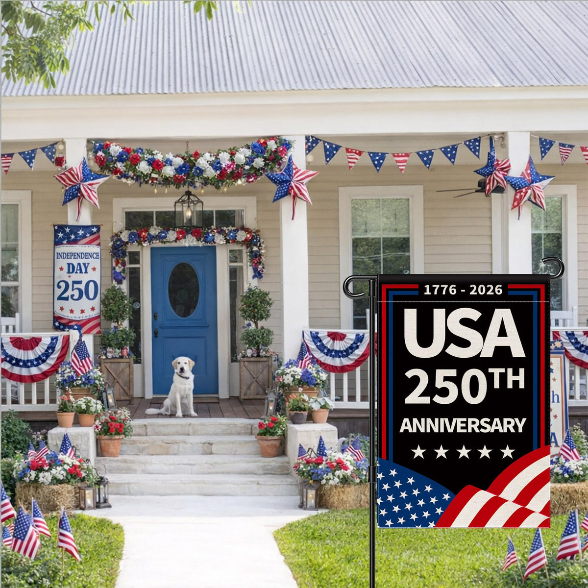 Aymolas flag is machine washable for easy-care maintenance.