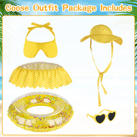Aymolas assembled outfit on a 23-inch goose for cute decor