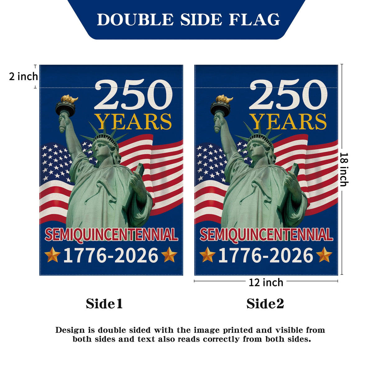 Aymolas machine washable flag for easy cleaning