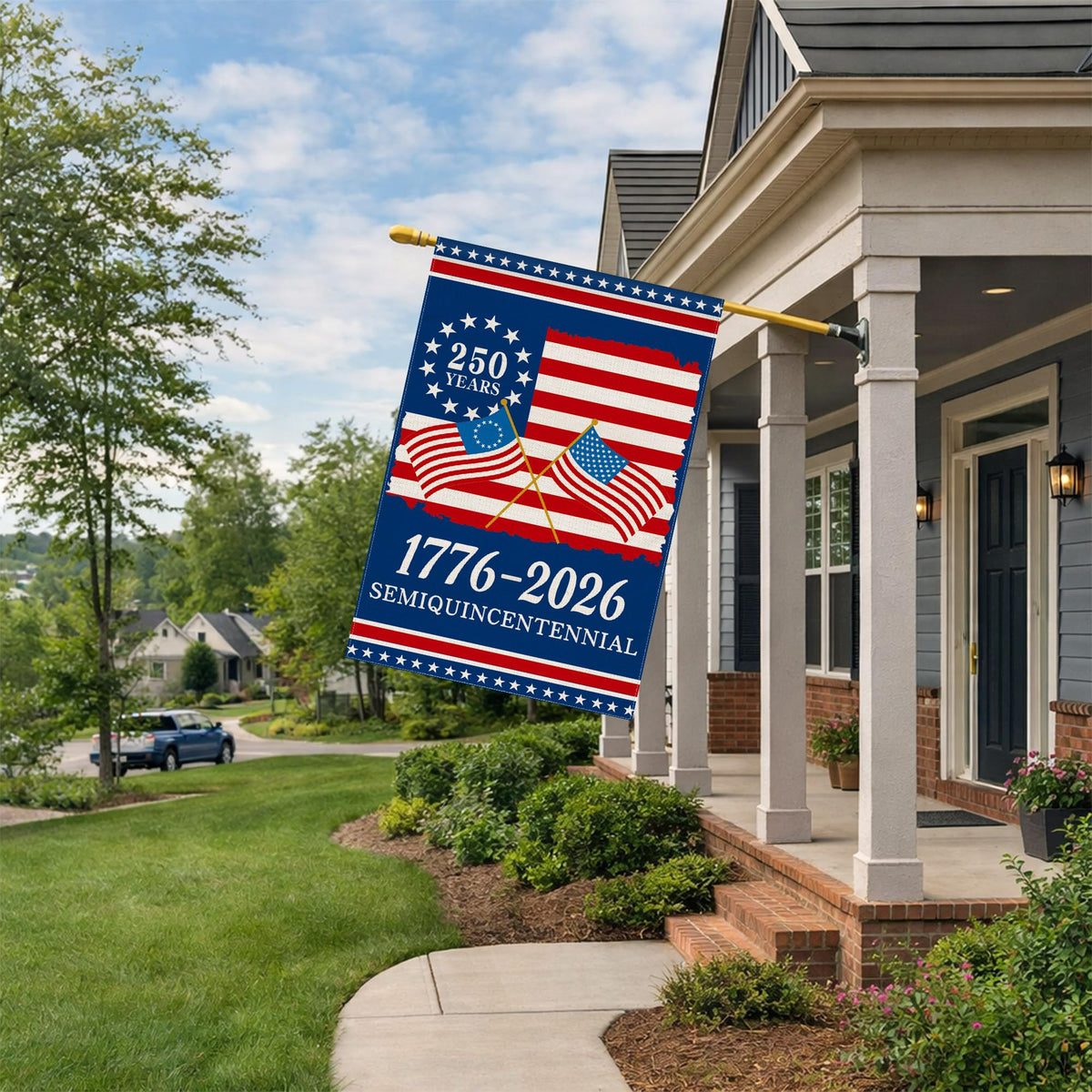 Aymolas weather-resistant flag made of durable polyester for all seasons