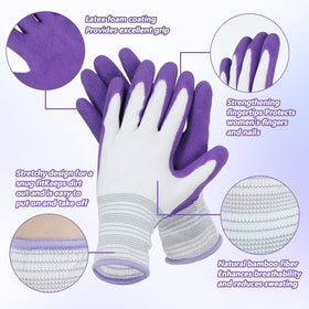 Aysatogc breathable knit gloves stay cool while planting