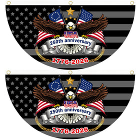 AYTHSRIC 1776-2026 flag front view for wall display