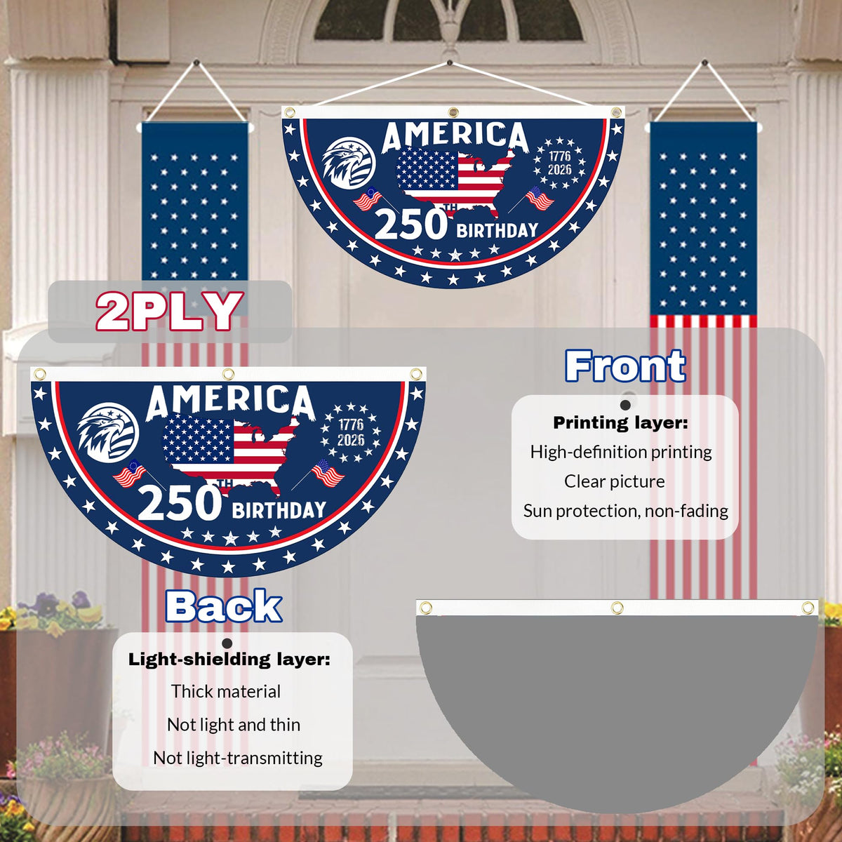 AYTHSRIC flag suitable for indoor and outdoor porch or fence display